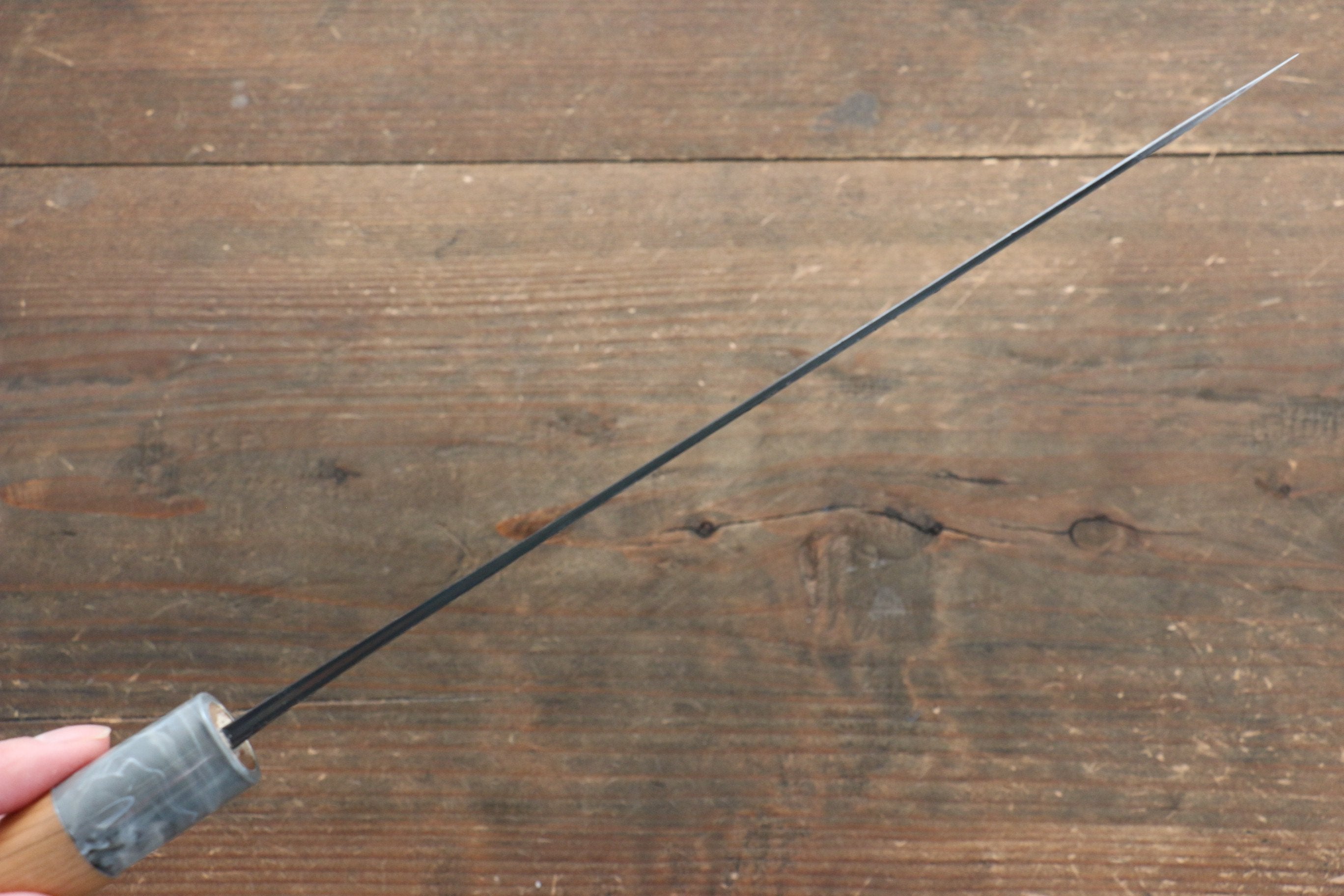 昌景 水 青鋼二號 黑打 牛刀 210mm 美國櫻桃木握把 - 清助刃物