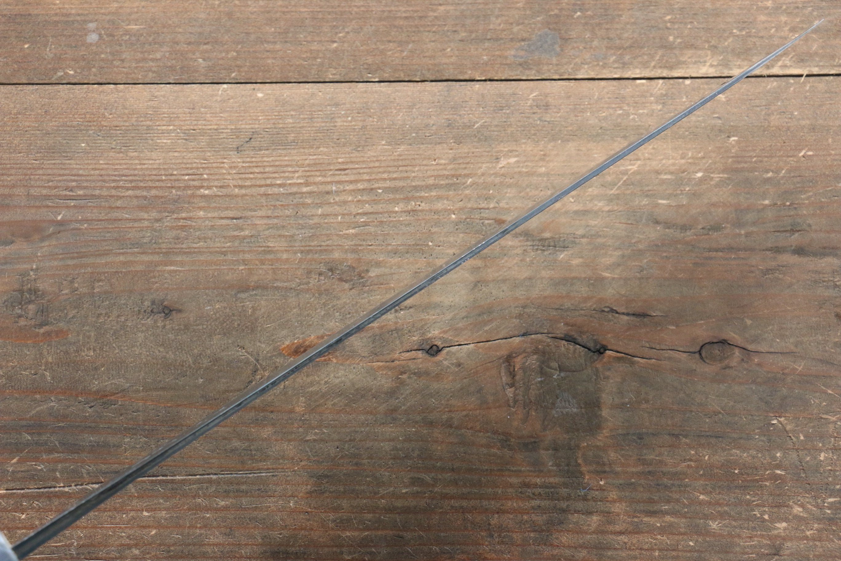 昌景 水 青鋼二號 黑打 筋引 300mm 美國櫻桃木握把 - 清助刃物