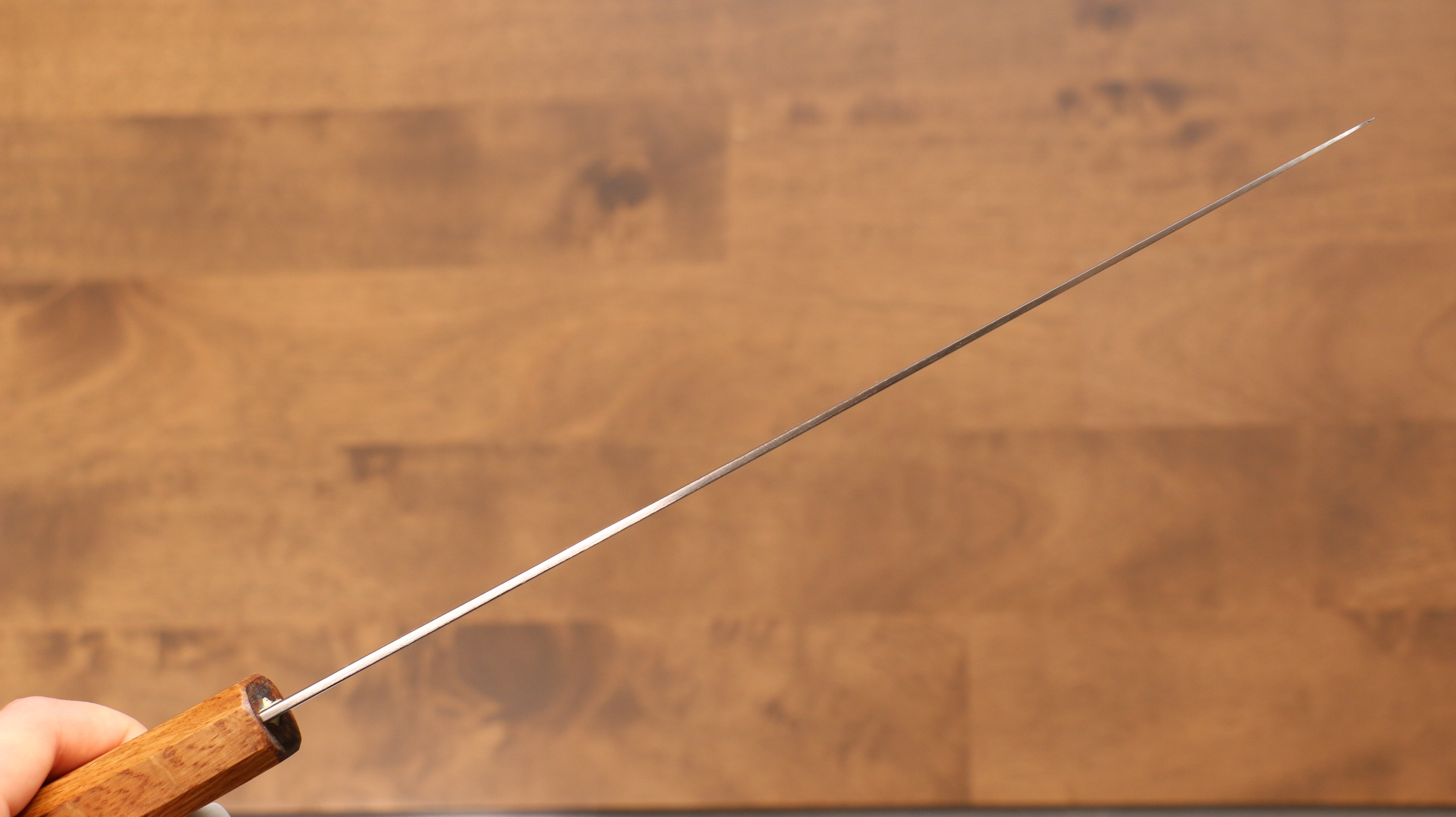 佳人 特殊鈷合金 大馬士革紋 牛刀 240mm 燒櫟木(八角) 握把 - 清助刃物