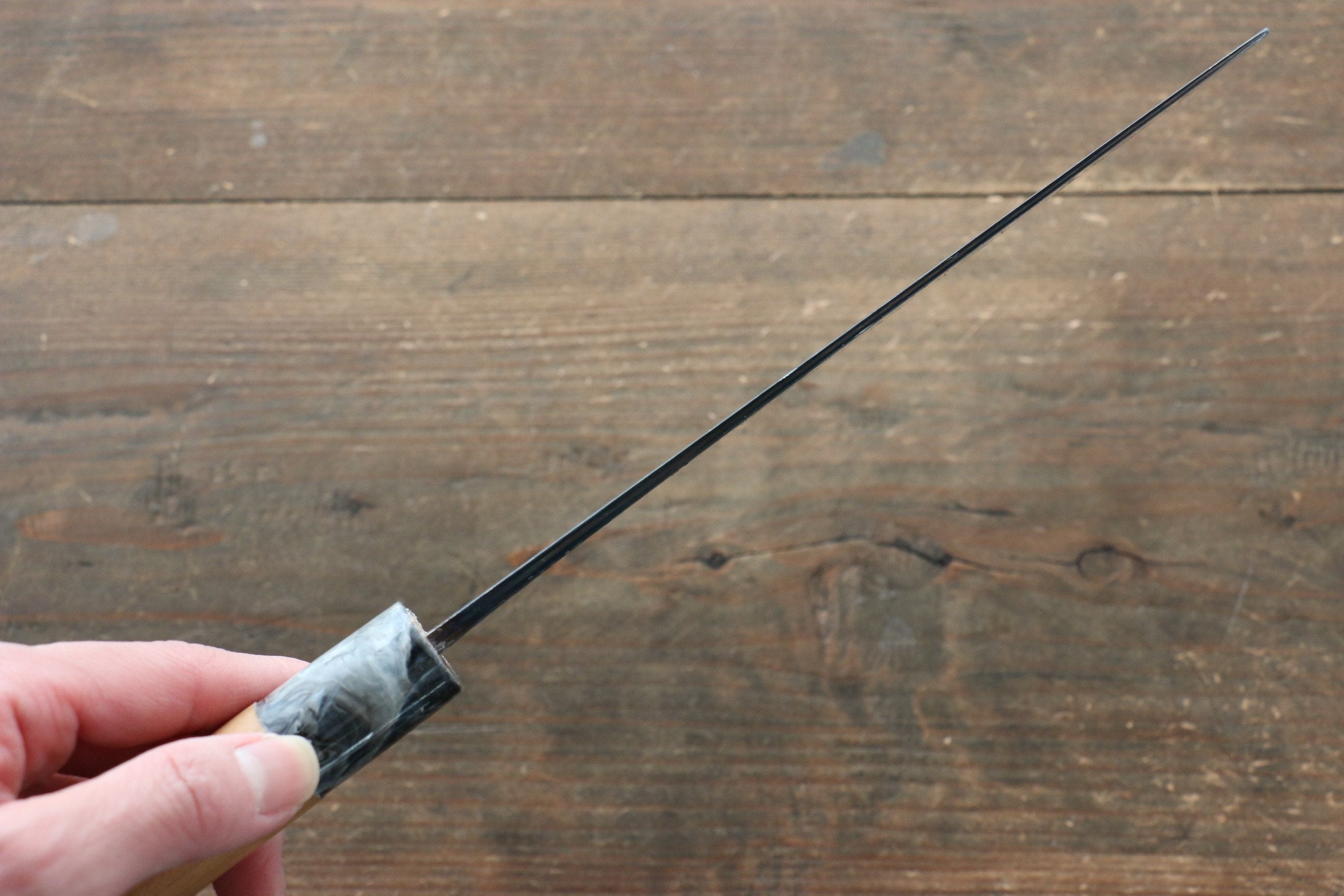 昌景 水 青鋼二號 黑打 菜切 170mm 美國櫻桃木握把 - 清助刃物