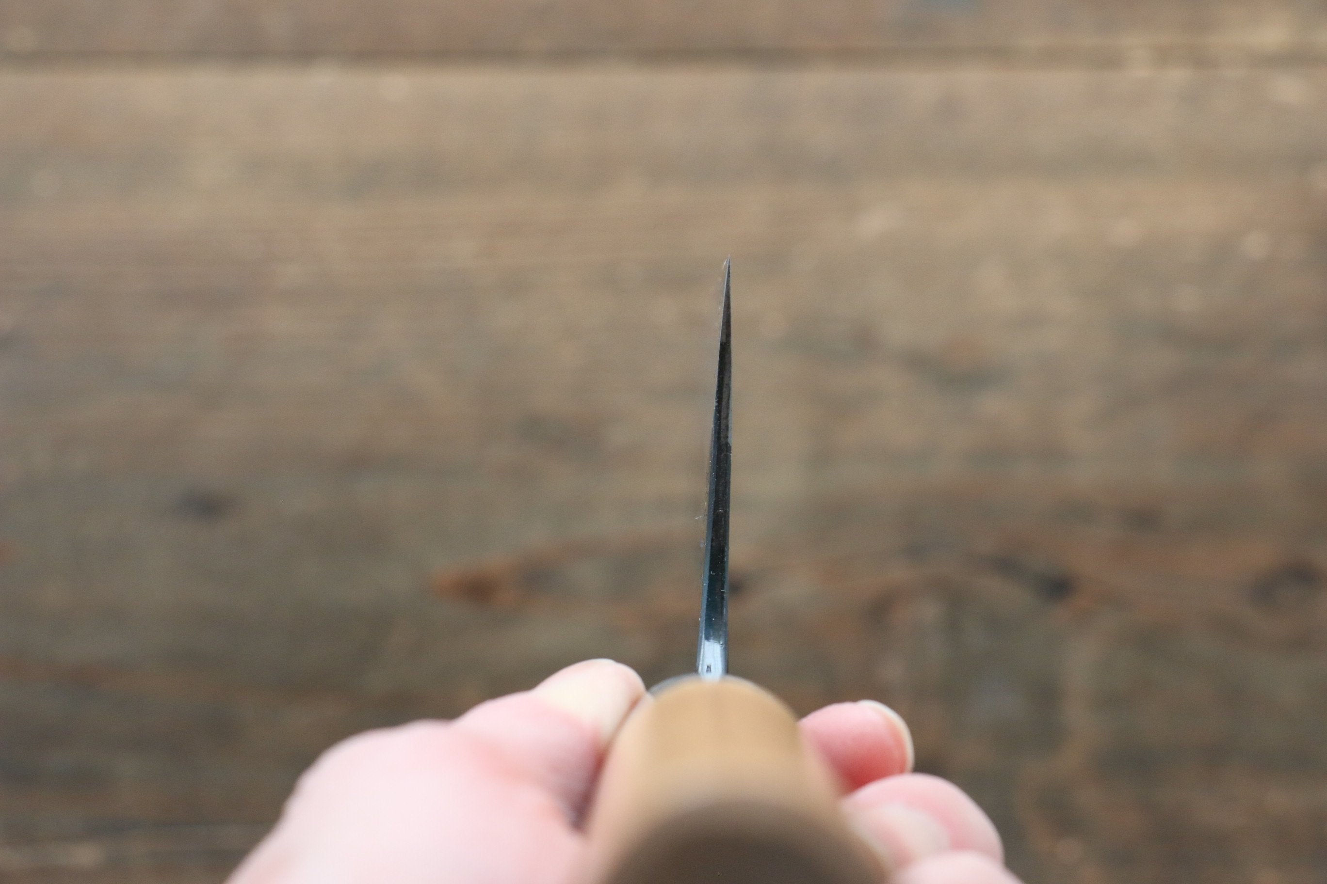 昌景 水 青鋼二號 黑打 菜切 170mm 美國櫻桃木握把 - 清助刃物