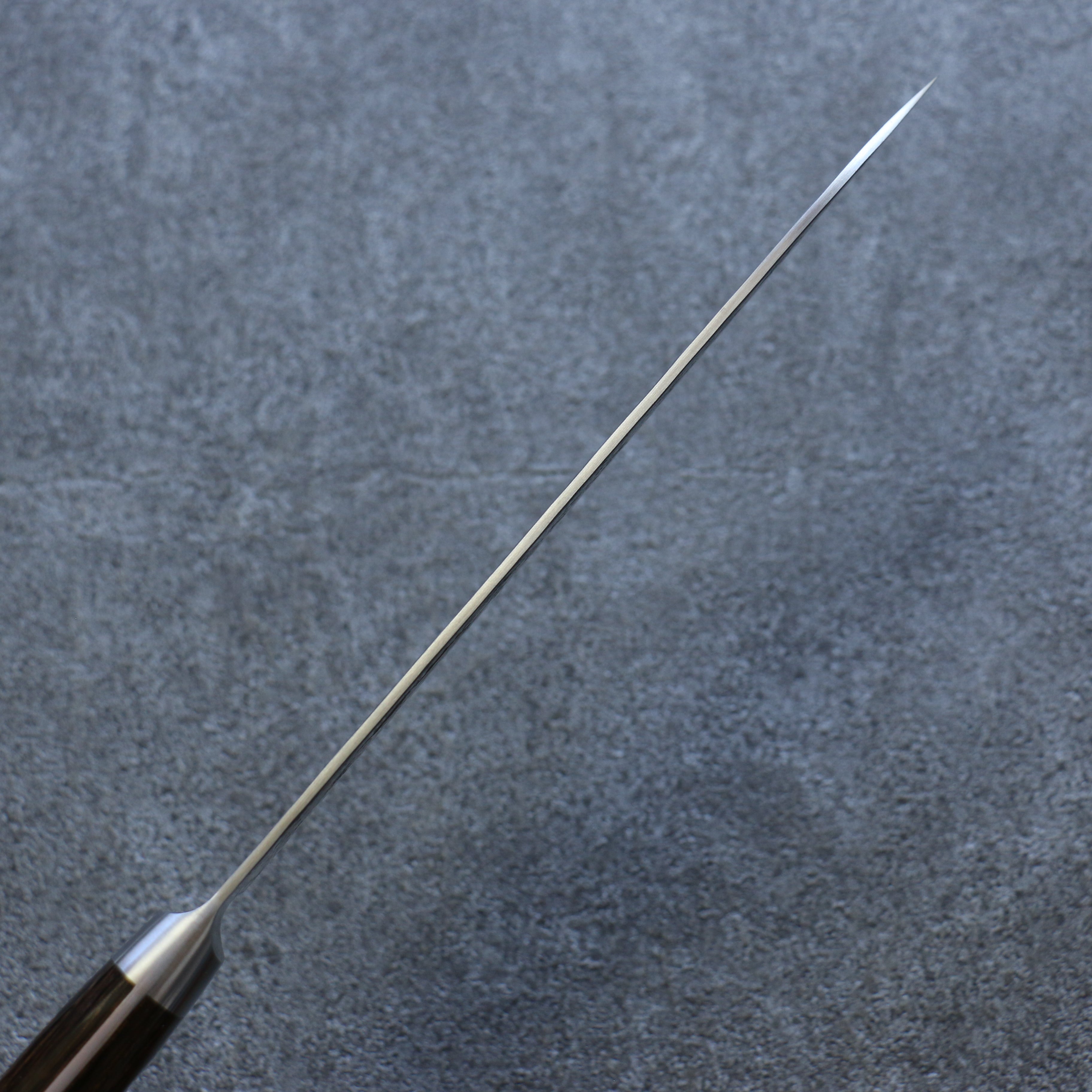 清助 銀三鋼 梨地 三德刀 180mm 茶色合成木 握把 - 清助刃物