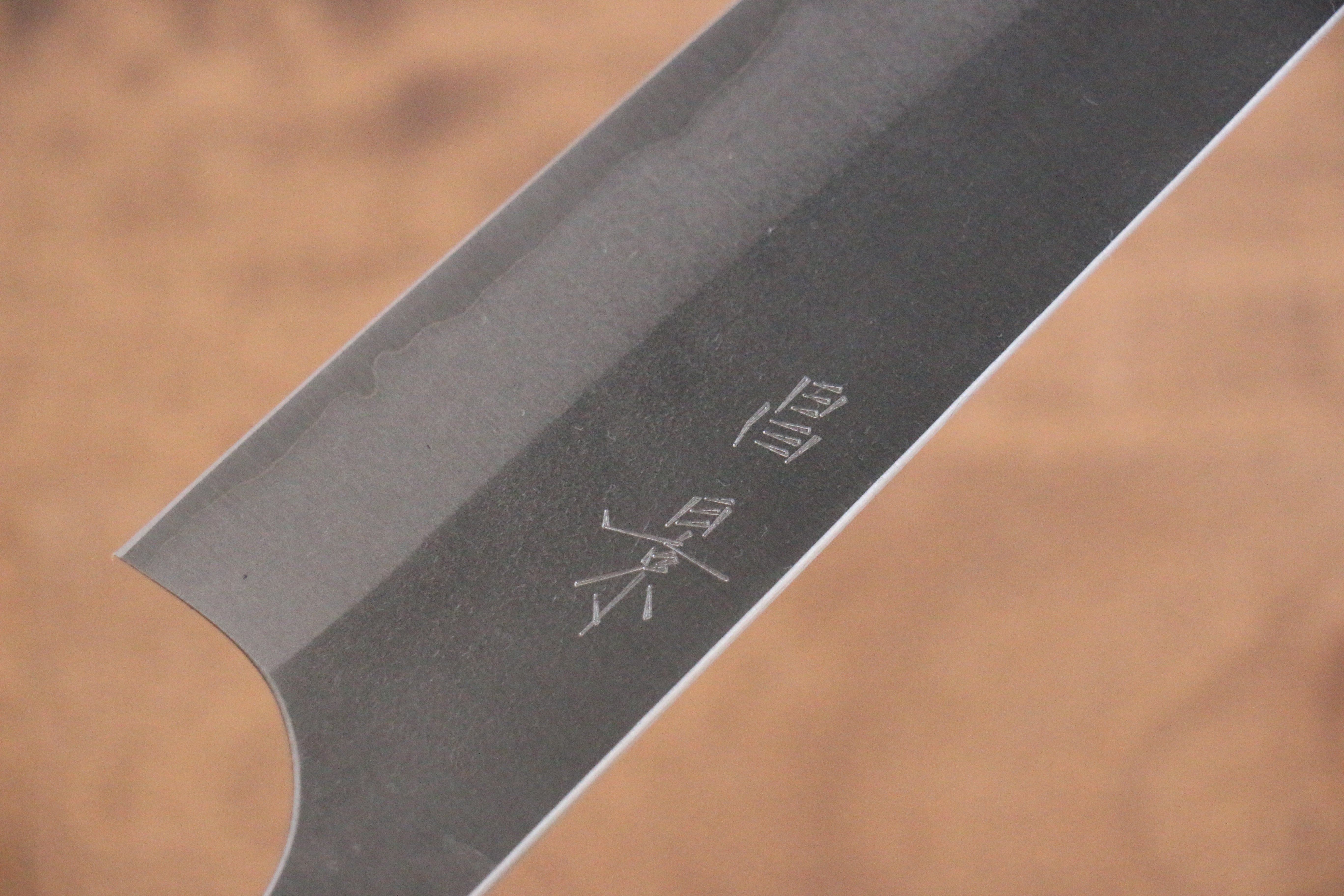 昌景 雪 白鋼二號 梨地 牛刀 180mm 木蘭 握把 - 清助刃物