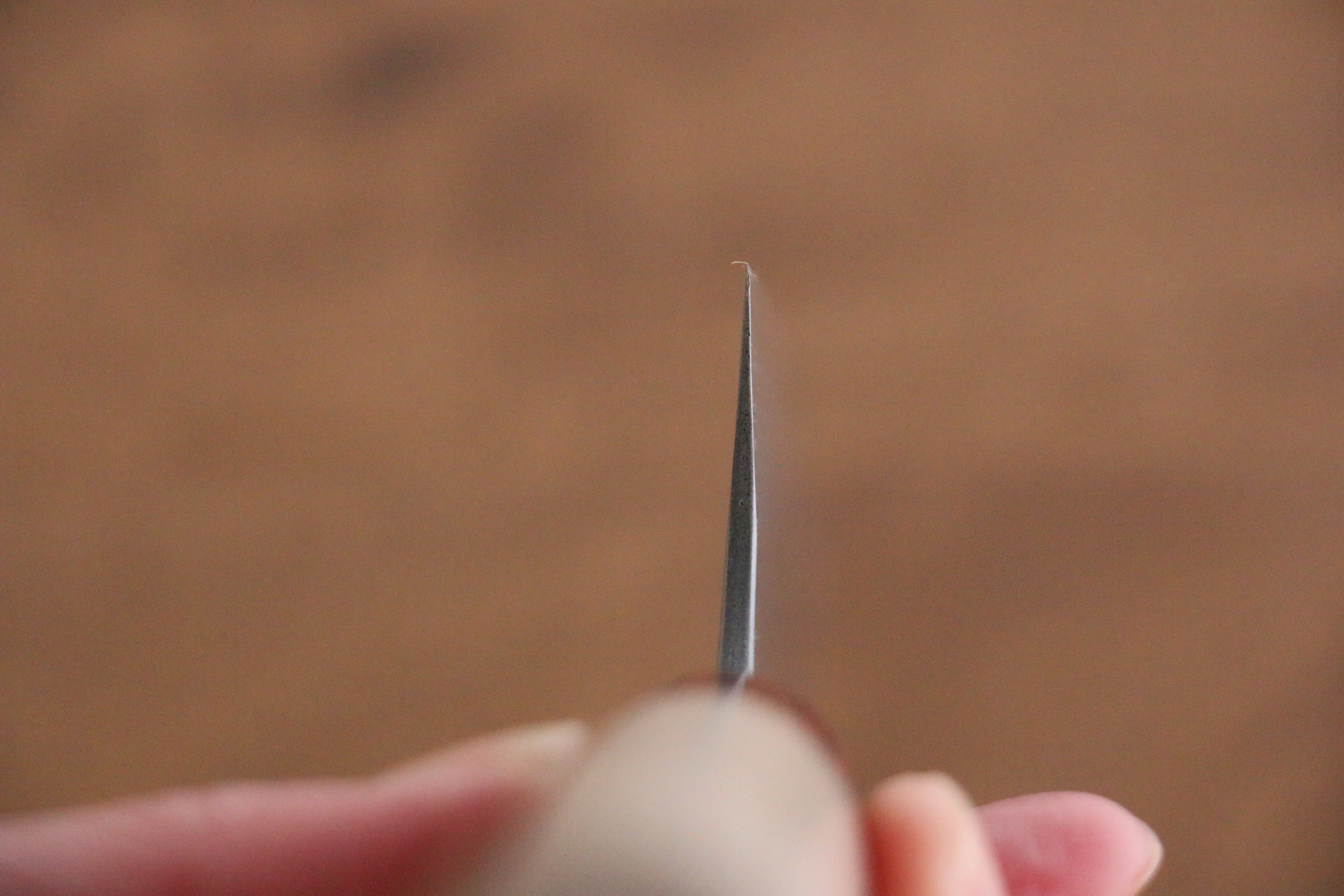 昌景 雪 白鋼二號 梨地 牛刀 180mm 木蘭 握把 - 清助刃物