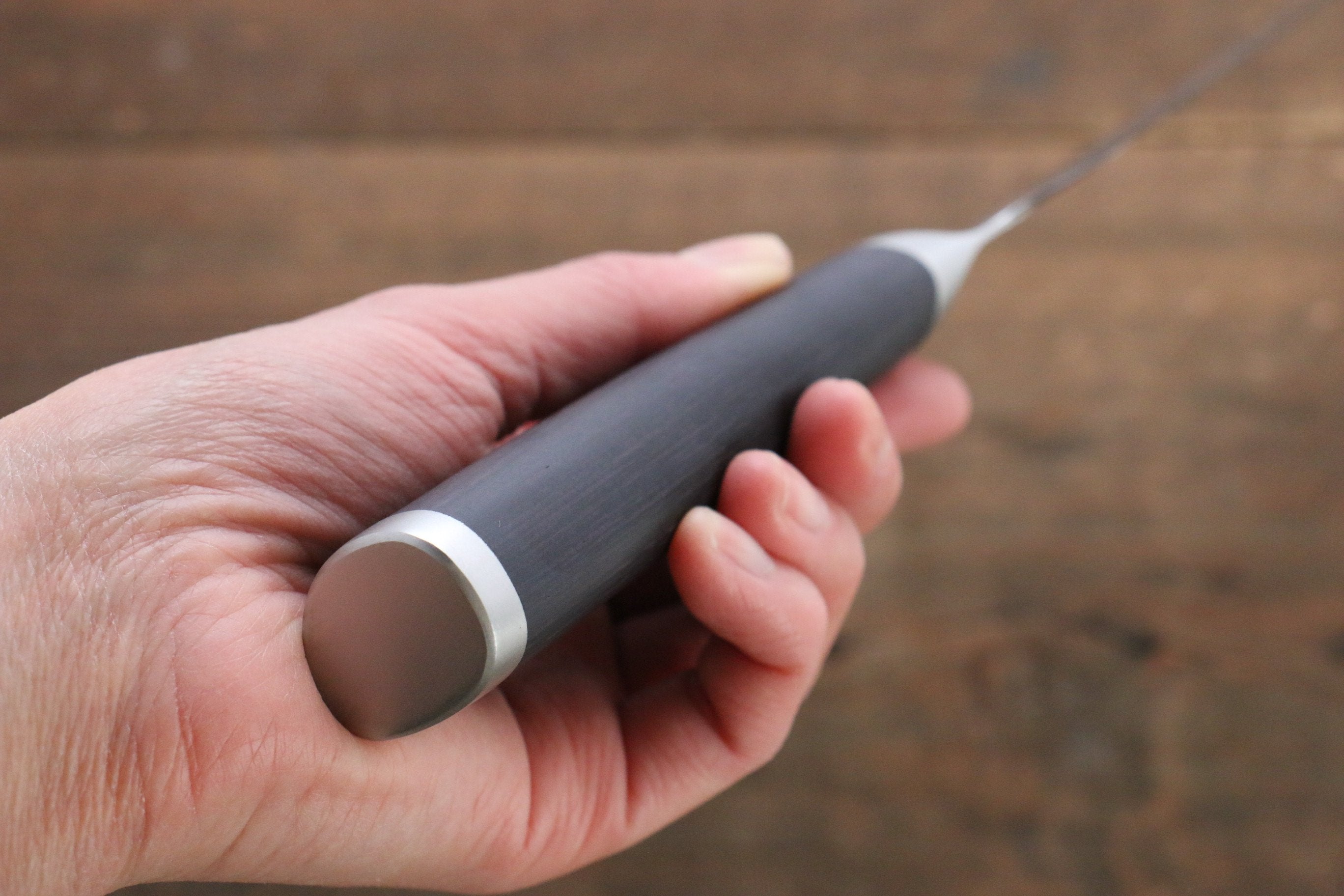 志津匠 都 AUS8 33層大馬士革紋 麵包刀 240mm - 清助刃物