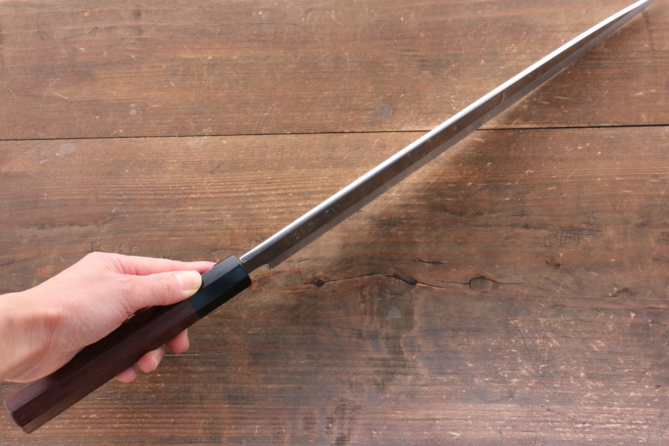 佑成 SG2 2層 柳刃 330mm 紫檀木握把 - 清助刃物