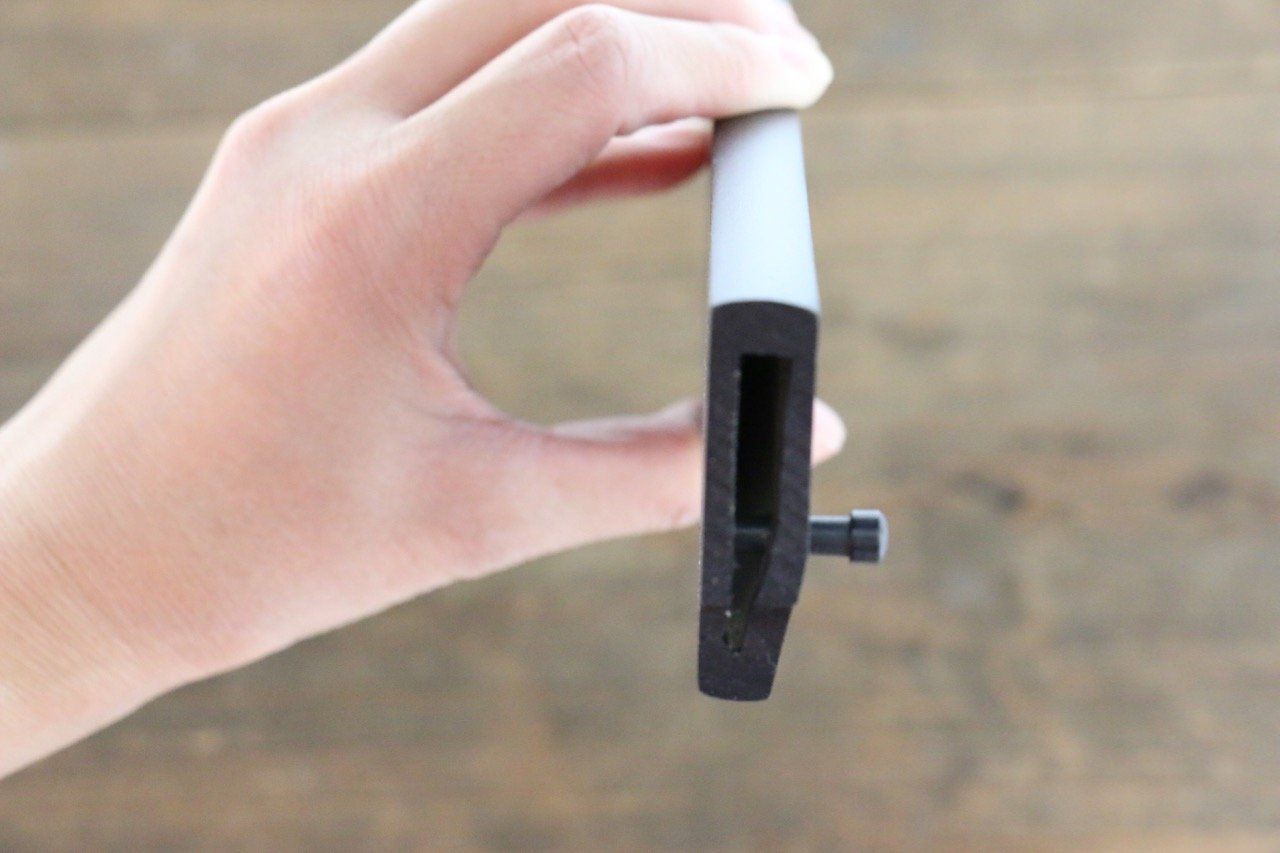 黑 木蘭 鞘 柳刃用 附合成木安全栓 300mm Kaneko - 清助刃物