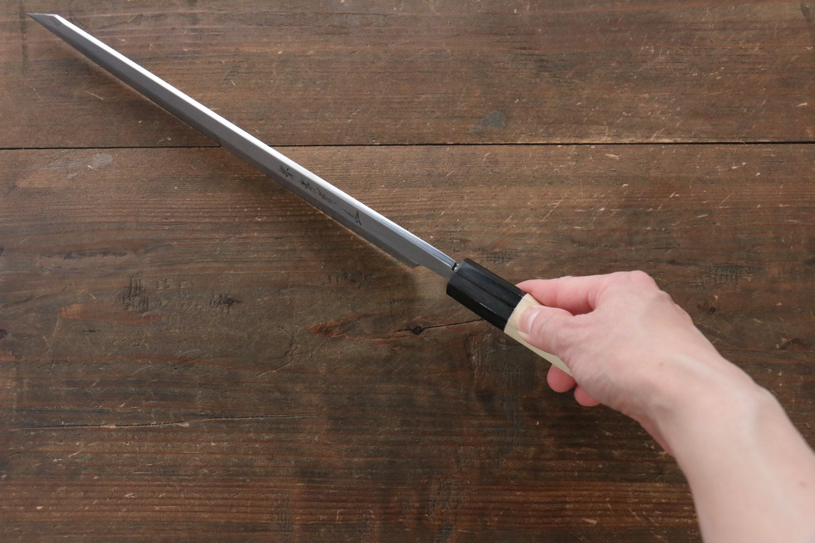 堺 孝行 主廚系列 【左撇子用】 銀三鋼 切付柳刃 270mm - 清助刃物