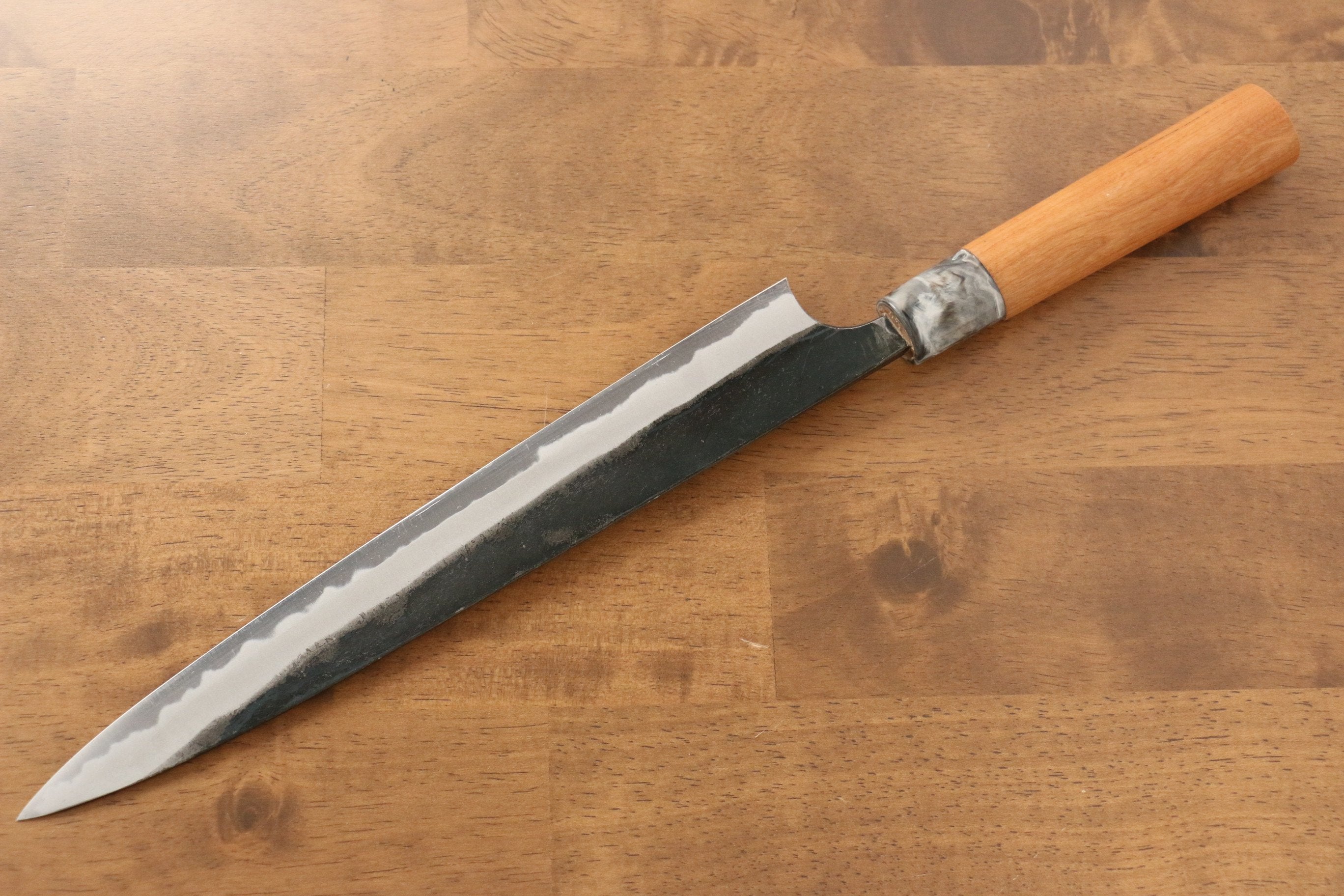 昌景 水 青鋼二號 黑打 筋引 270mm 美國櫻桃木握把 - 清助刃物