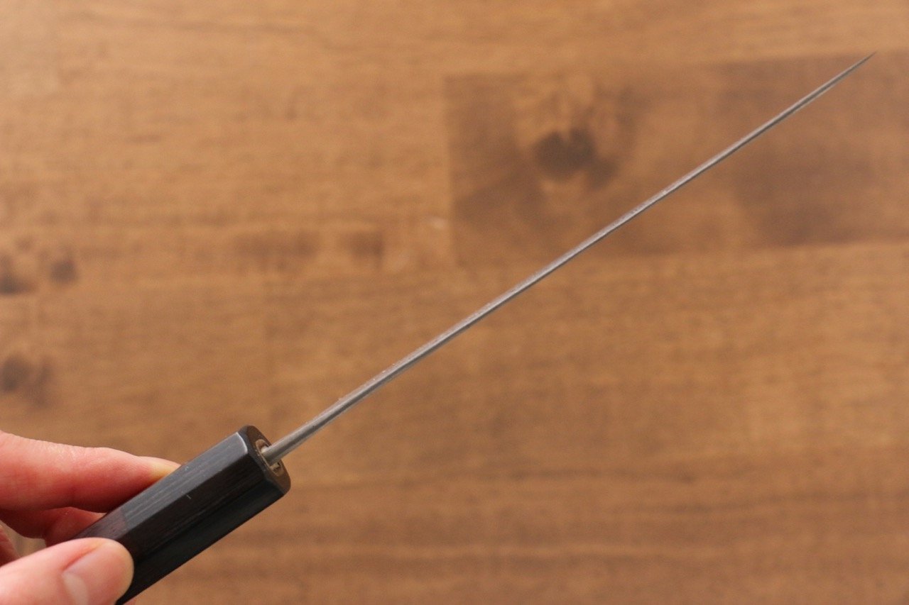 昌景 雲 VG10 大馬士革紋 多用途小刀 120mm 紫檀木 握把 - 清助刃物