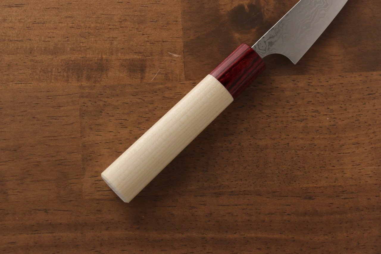 昌景 霧 VG10 大馬士革紋 多用途小刀 75mm 木蘭握把 - 清助刃物