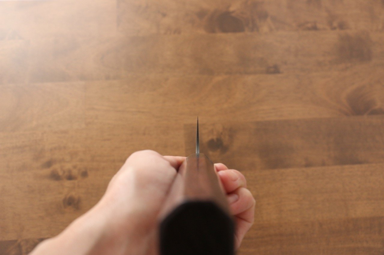 昌景 雲 VG10 大馬士革紋 筋引 270mm 紫檀木 握把 - 清助刃物