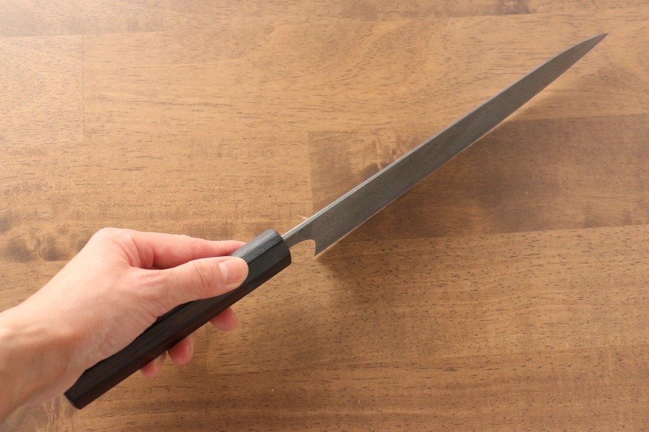 昌景 雲 VG10 大馬士革紋 牛刀 210mm 紫檀木 握把 - 清助刃物