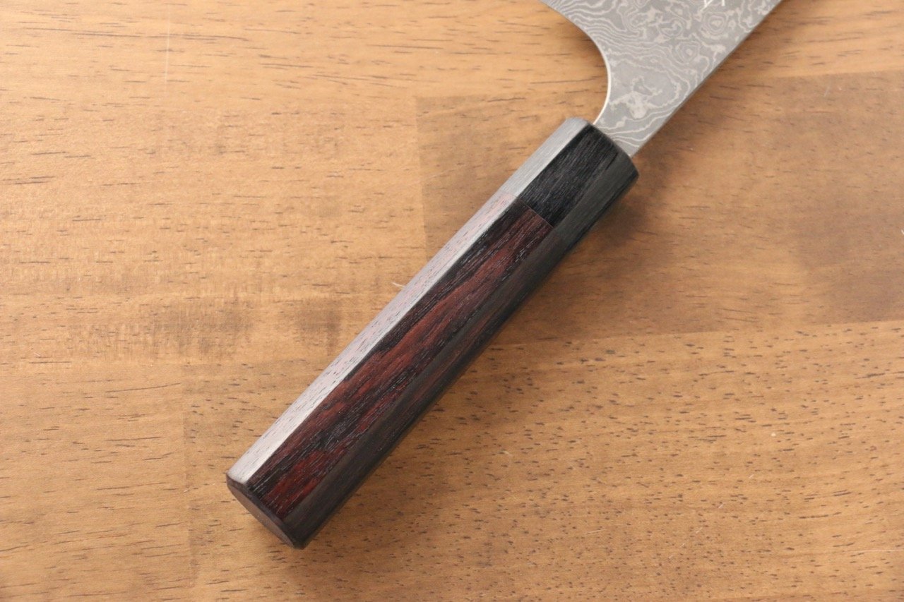 昌景 雲 VG10 大馬士革紋 牛刀 210mm 紫檀木 握把 - 清助刃物
