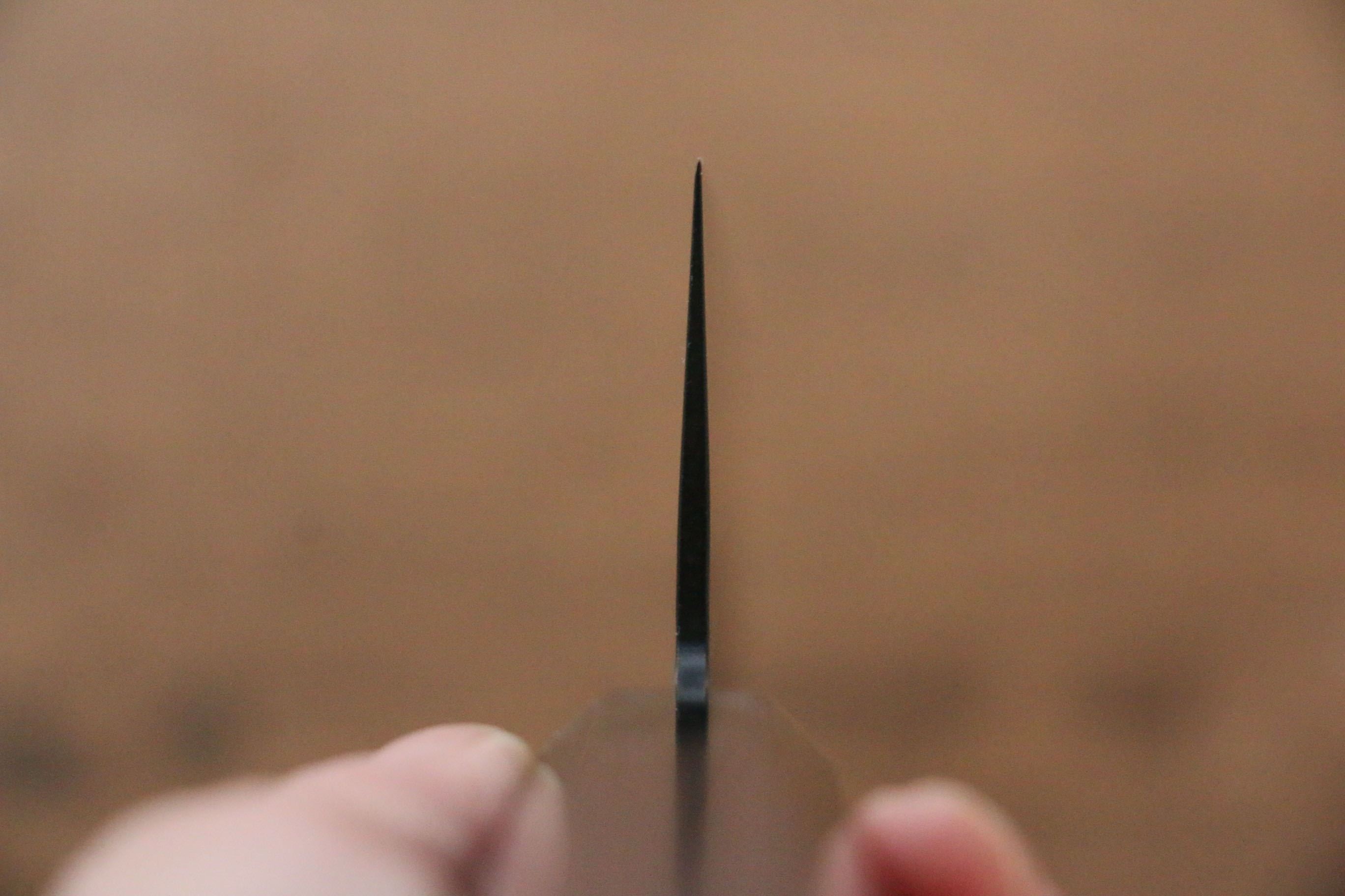 堺 孝行 黑影 VG10 鎚目 鐵氟龍塗層 牛刀 240mm 雞翅木 握把 - 清助刃物