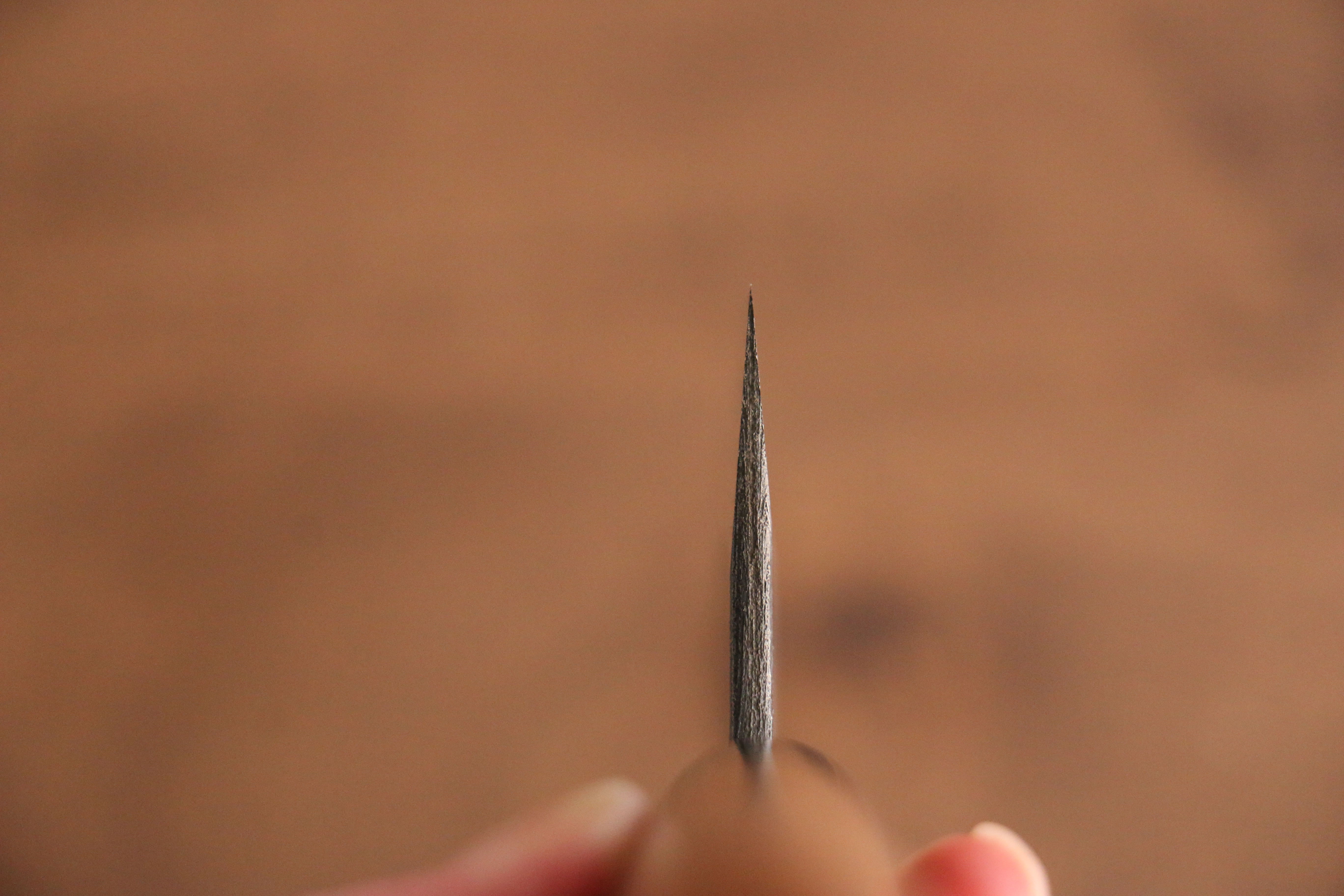 日野浦 司 玉鋼 黑打 三德刀 165mm 山櫻 握把 - 清助刃物