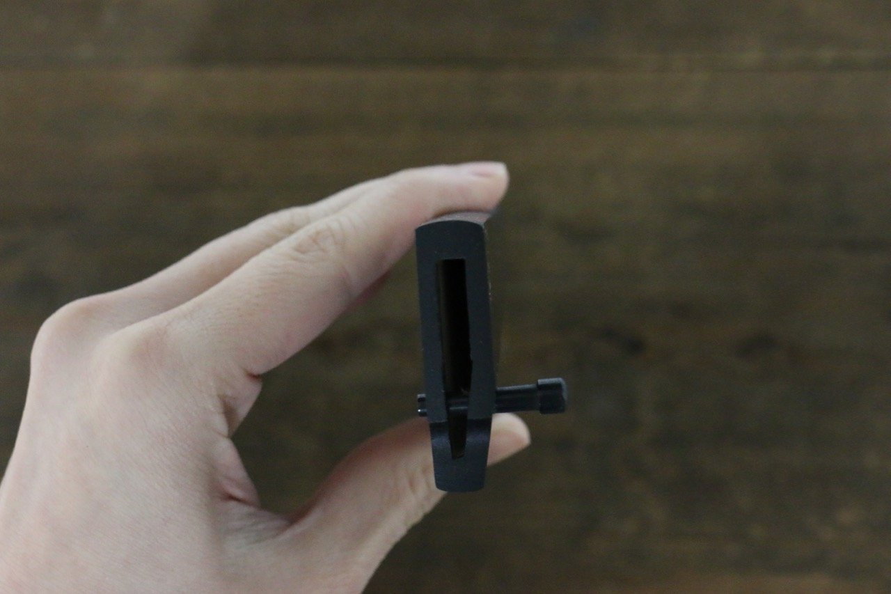 黑 木蘭 鞘 柳刃用 附合成木安全栓 240mm Kaneko - 清助刃物