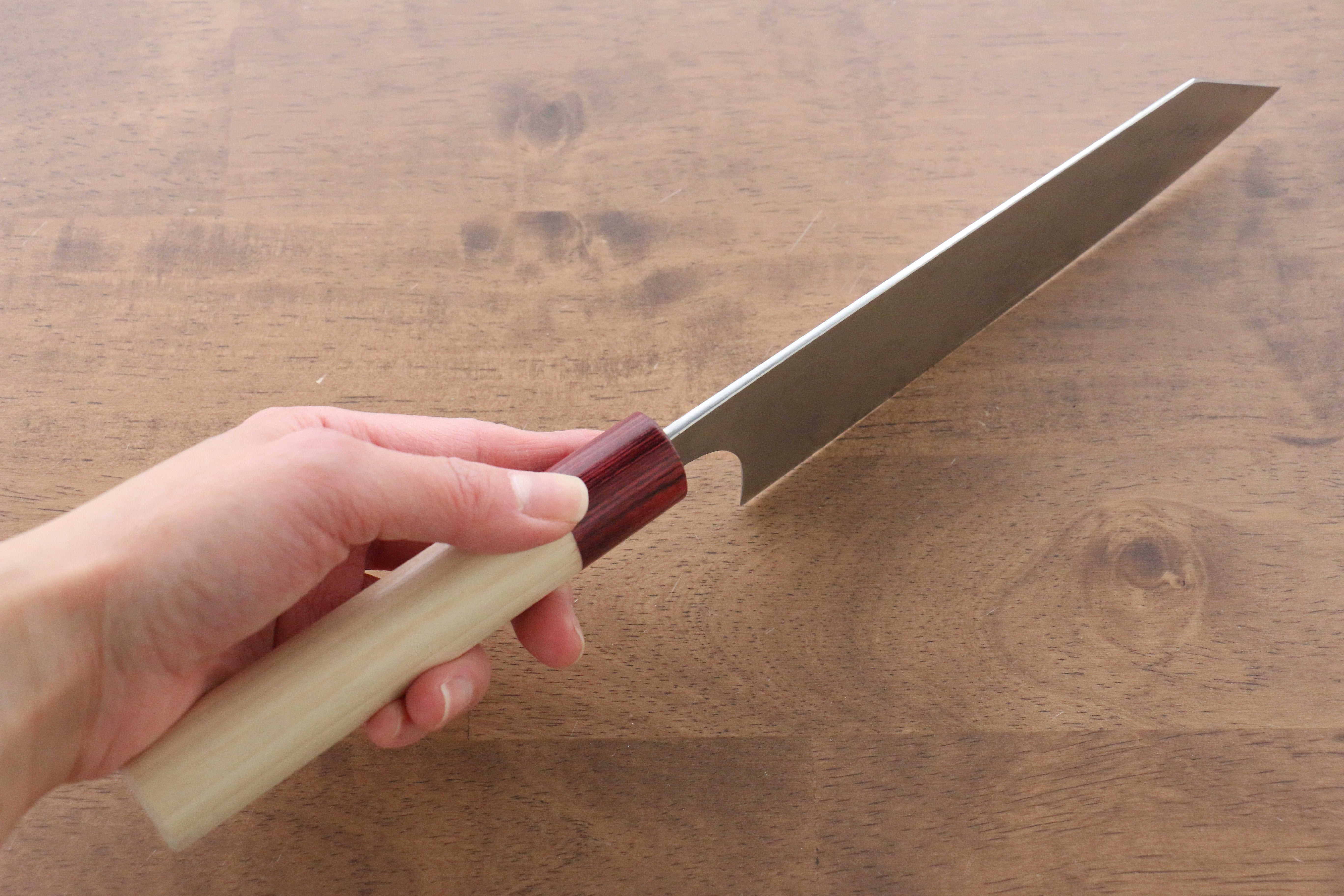 昌景 霧 VG10 大馬士革紋 文化刀 170mm 木蘭 握把 - 清助刃物