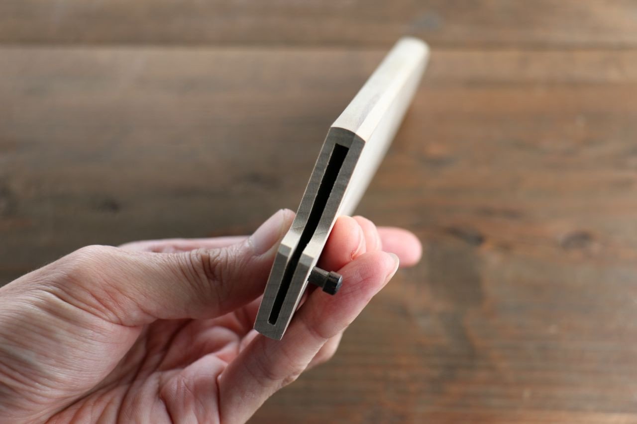 木蘭 鞘 三德刀用 附合成木安全栓 180mm Aokki - 清助刃物