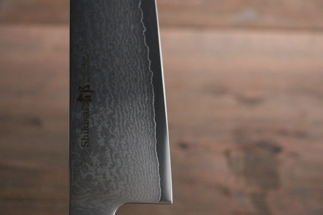 志津匠 都 AUS8 33層大馬士革紋 牛刀 210mm - 清助刃物