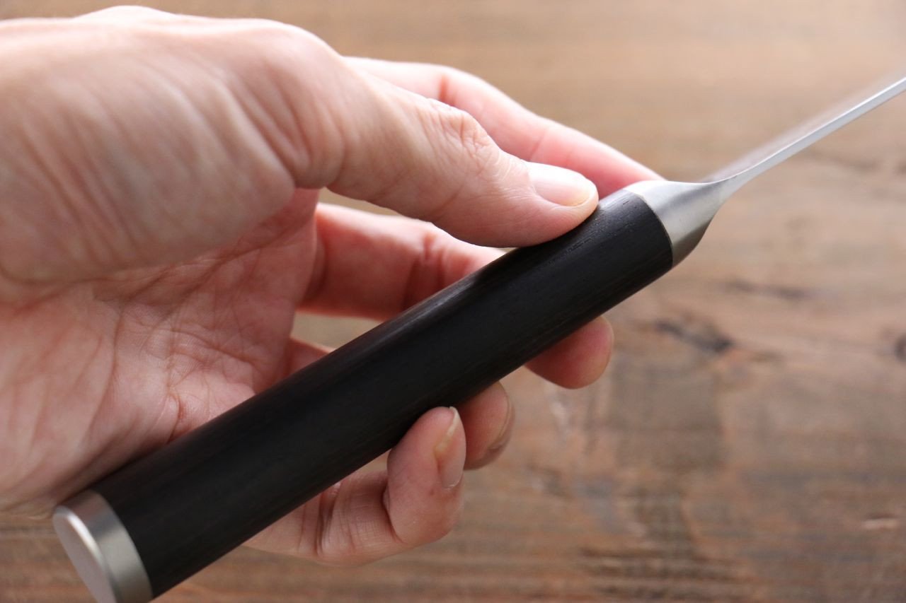 志津匠 都 AUS8 33層大馬士革紋 三德刀 180mm 握把 - 清助刃物