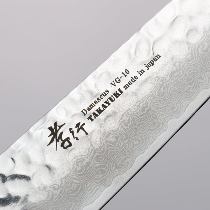 堺 孝行 琳凰 VG10 33層 大馬士革紋 多用途小刀 日本刀 180mm 紫色漆塗 握把 - 清助刃物