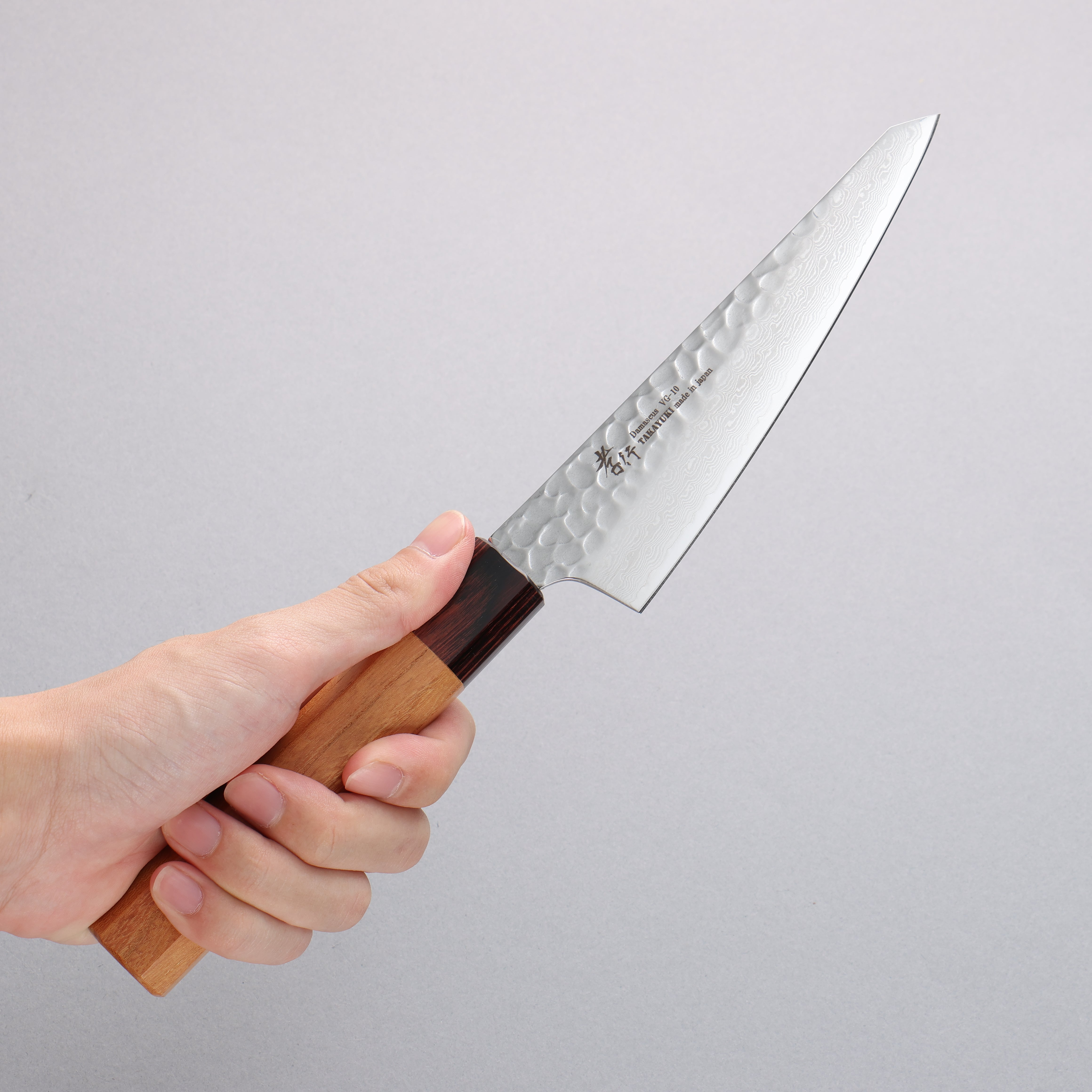 堺 孝行 VG10 33層大馬士革紋 骨刀 150mm 櫸木 握把 - 清助刃物