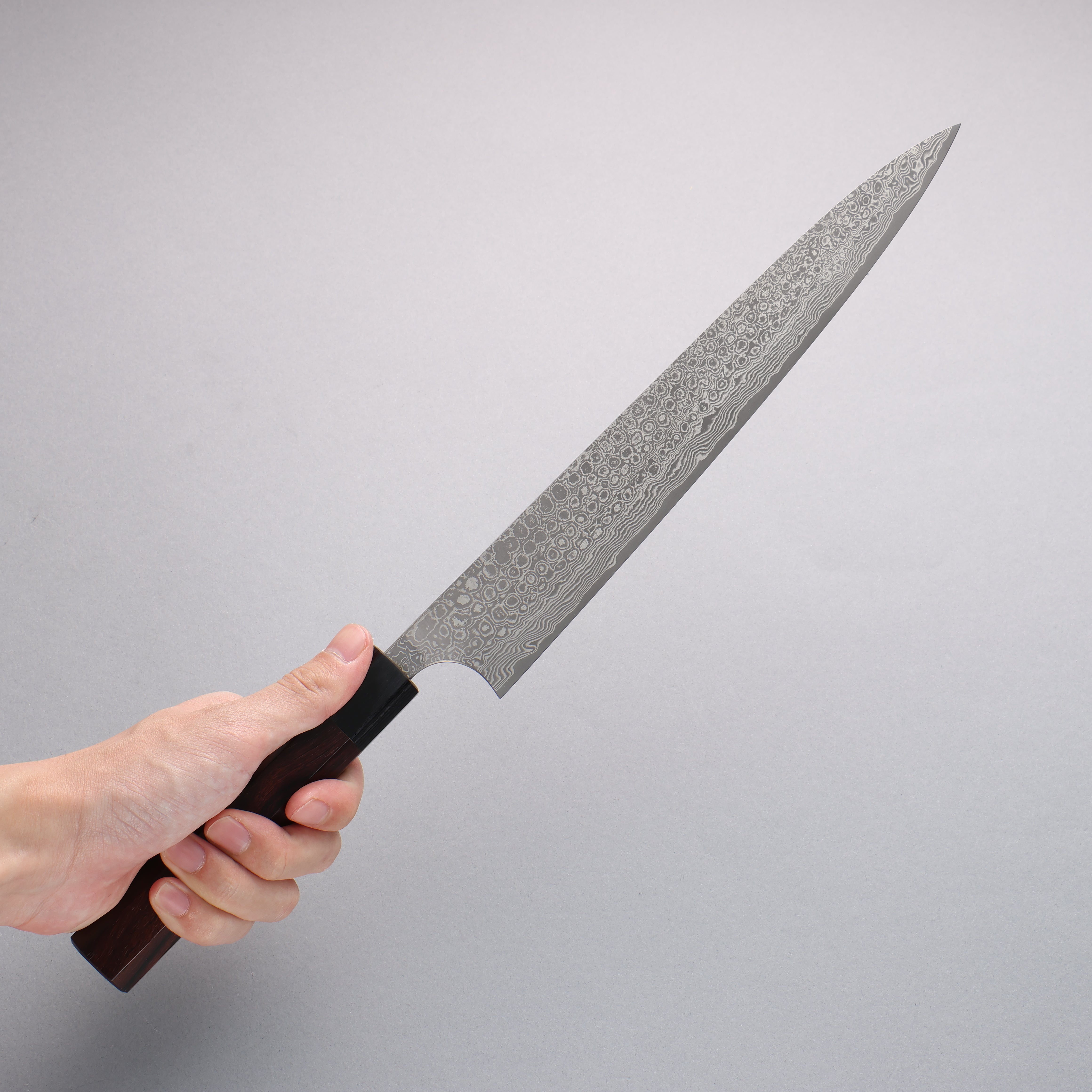 昌景 雲 VG10 大馬士革紋 筋引 270mm 紫檀木 握把 - 清助刃物