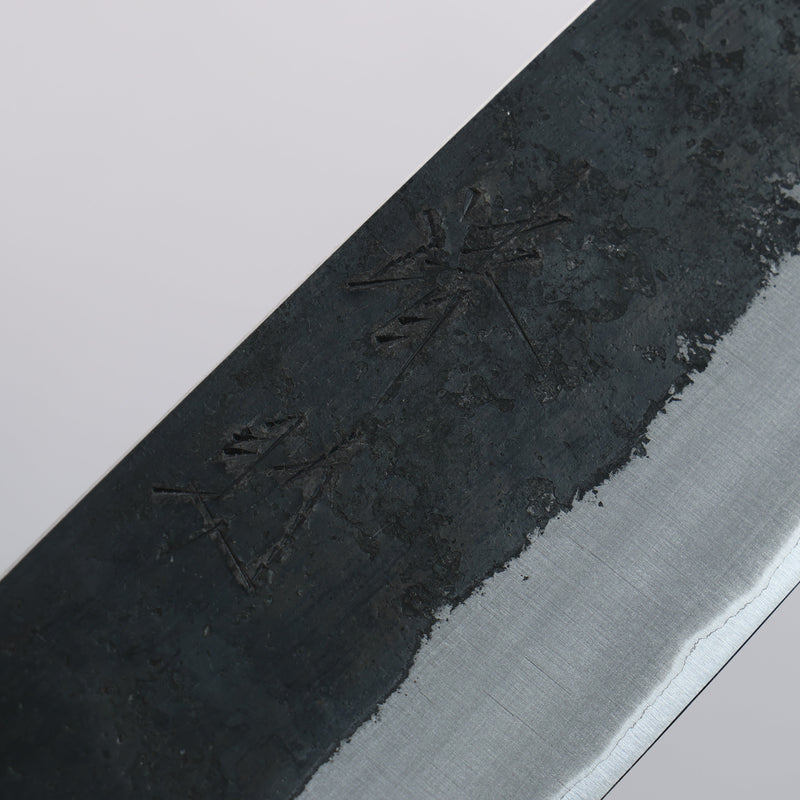 清助 Kurumi 青鋼 黑打 文化刀 180mm 核桃木（兩側帶紅色環型設計） 握把 - 清助刃物