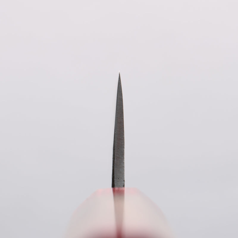 清助 Kurumi 青鋼 黑打 文化刀 180mm 核桃木（兩側帶紅色環型設計） 握把 - 清助刃物