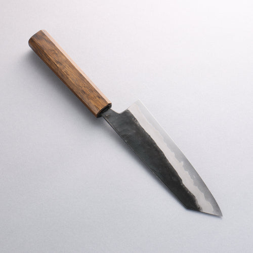 進藤 恭平 青鋼 黑打 文化刀 165mm 櫟木漆塗 握把 - 清助刃物