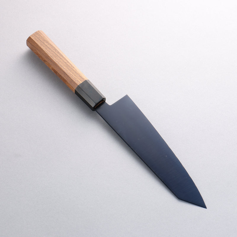 清助 SK-85鋼 離子鍍 切付三德刀 180mm 柚木 (口輪：黑塑膠) 握把 - 清助刃物