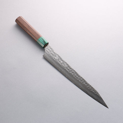 黑崎 優 閃光銳 SG2 鎚目 筋引 240mm 紫檀木（口輪：綠合成木） 握把 - 清助刃物