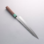 黑崎 優 閃光銳 SG2 鎚目 筋引 240mm 紫檀木（口輪：綠合成木） 握把 - 清助刃物