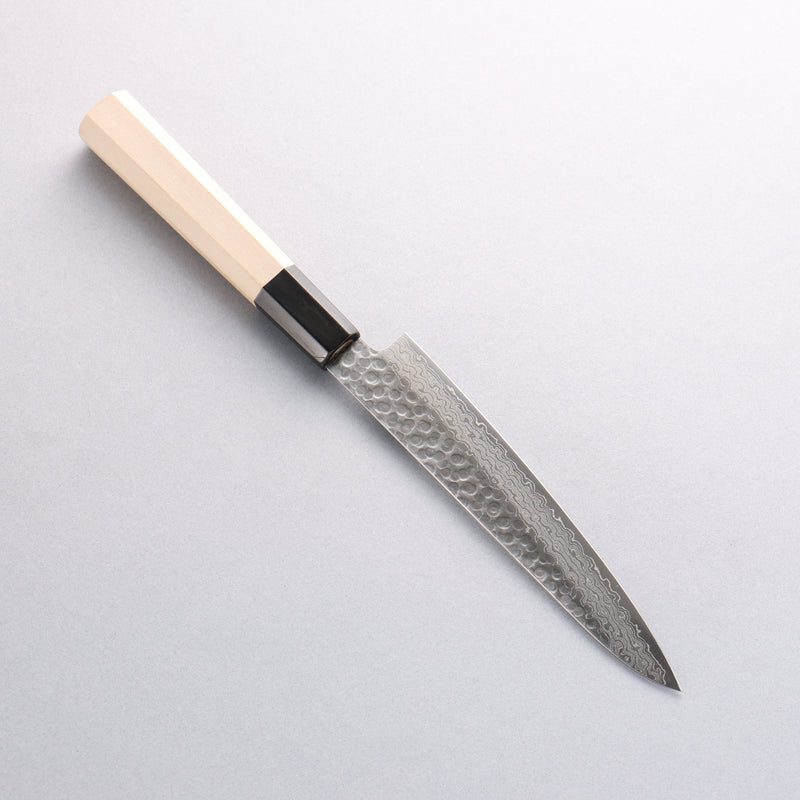 堺 孝行 AUS10 45層大馬士革紋 多用途小刀 150mm - 清助刃物