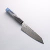 堺 孝行 琳凰 VG10 33層 大馬士革紋 劍型三德刀 日本刀 160mm 青漆塗 握把 - 清助刃物