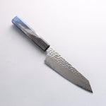 堺 孝行 琳凰 VG10 33層 大馬士革紋 劍型三德刀 日本刀 160mm 青漆塗 握把 - 清助刃物