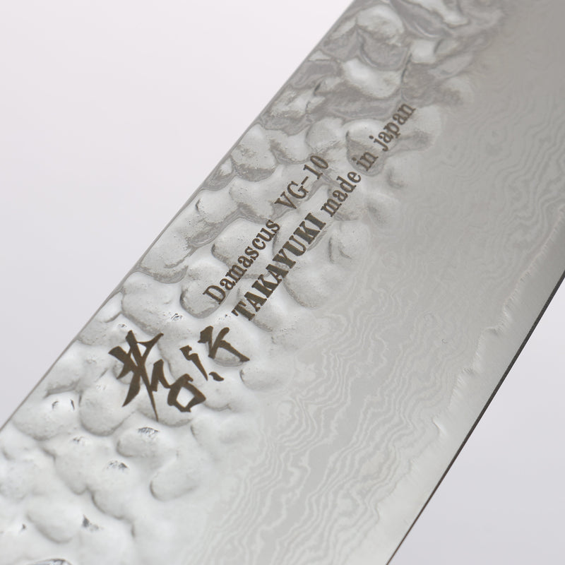堺 孝行 VG10 33層 大馬士革紋 劍型三德刀 日本刀 160mm 山櫻 (十二邊形) 握把 - 清助刃物
