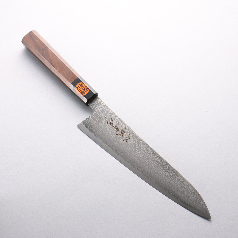田中 誠貴 春風 SG2 大馬士革紋 牛刀 210mm 核桃木 握把 - 清助刃物