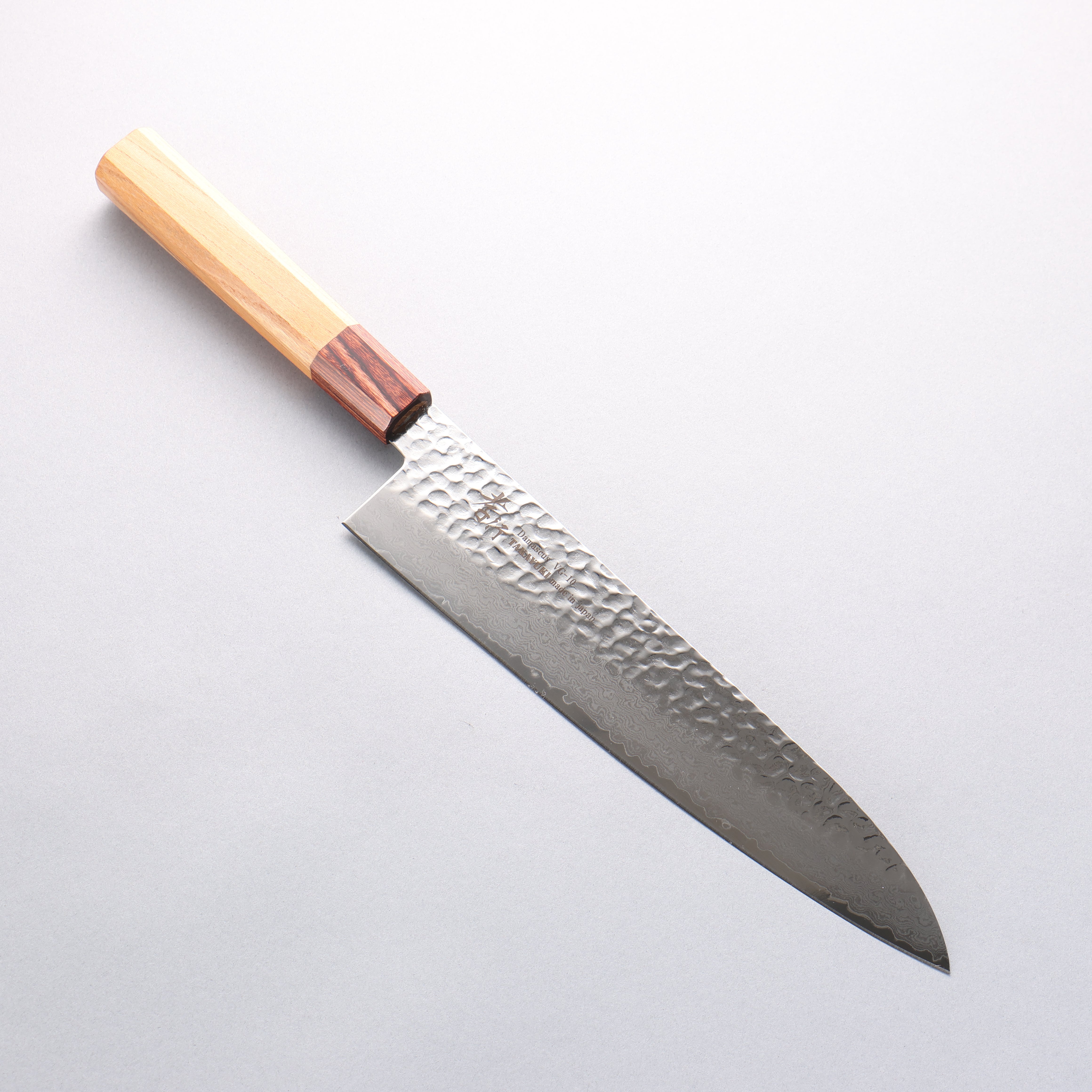 堺 孝行 VG10 33層大馬士革紋 牛刀 240mm 櫸木握把 - 清助刃物
