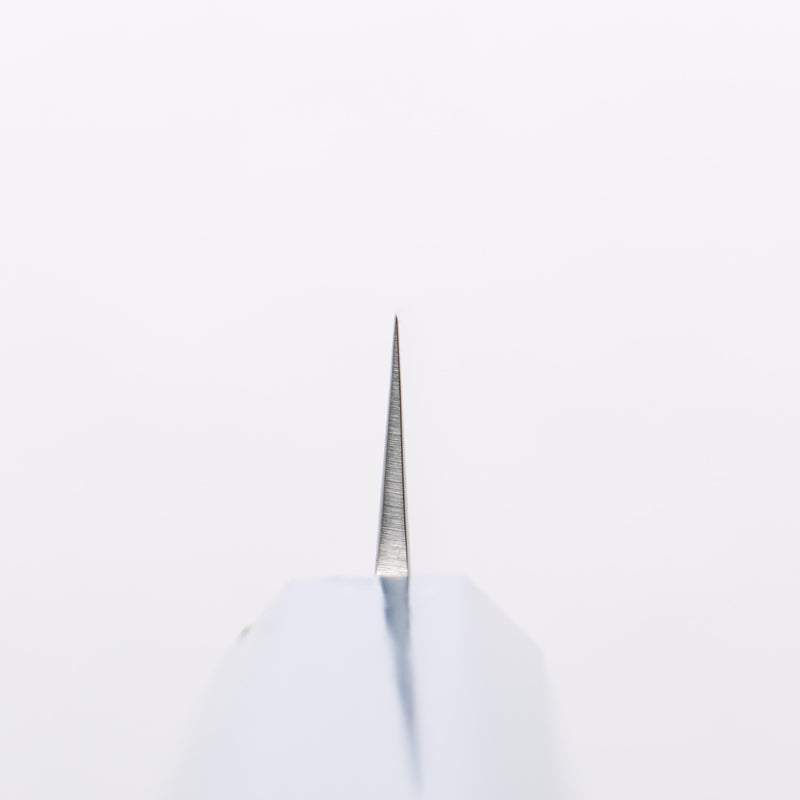 堺 孝行 VG10 33層大馬士革紋 多用途小刀 150mm 櫟木漆塗（彩石）握把 - 清助刃物
