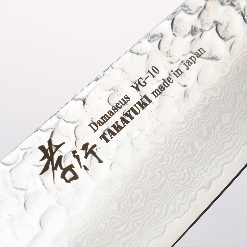 堺 孝行 VG10 33層大馬士革紋 切付三德刀 160mm 黑檀(6角淚珠型) 握把 - 清助刃物