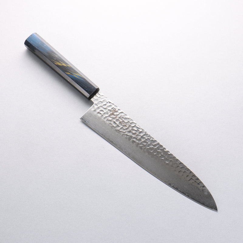 堺 孝行 VG10 33層大馬士革紋 牛刀 240mm 櫟木漆塗（彩宇）握把 - 清助刃物