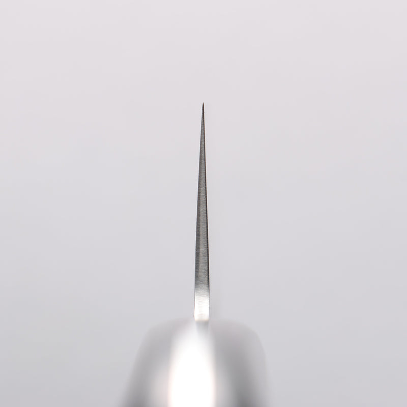 清助 葡萄 銀三鋼 梨地 三德刀 180mm 紫合成木 握把 - 清助刃物