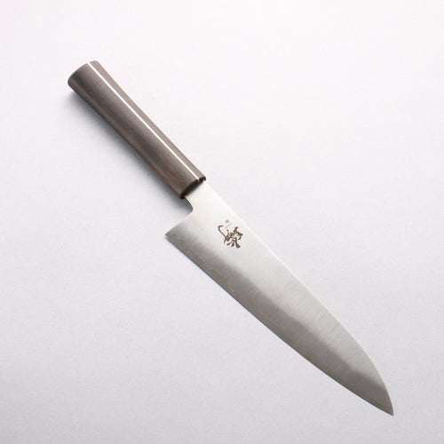 田中 誠貴 瞬 銀三鋼 牛刀 210mm 黑檀 握把 - 清助刃物