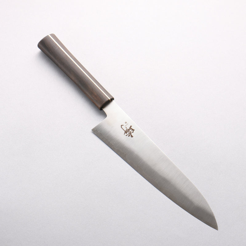 田中 誠貴 瞬 銀三鋼 牛刀 210mm 黑檀 握把 - 清助刃物