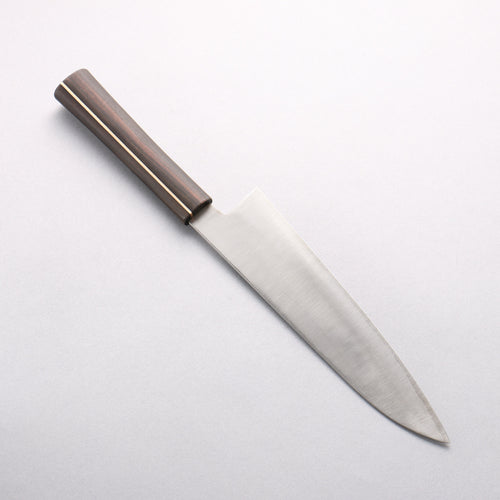田中 誠貴 瞬 銀三鋼 牛刀 210mm 黑檀 握把 - 清助刃物