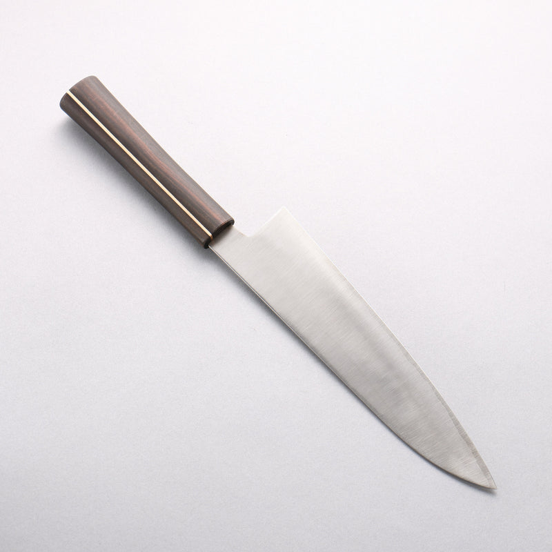 田中 誠貴 瞬 銀三鋼 牛刀 210mm 黑檀 握把 - 清助刃物