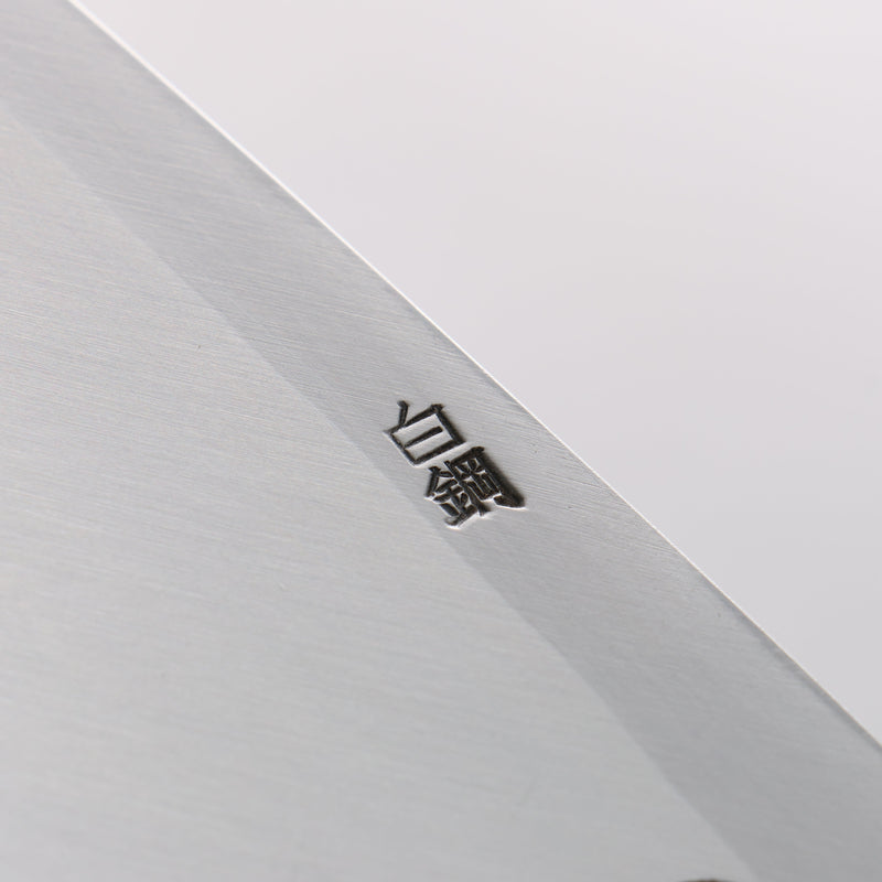 清助 白鋼 霞研 出刃 165mm 紫檀木 握把 - 清助刃物