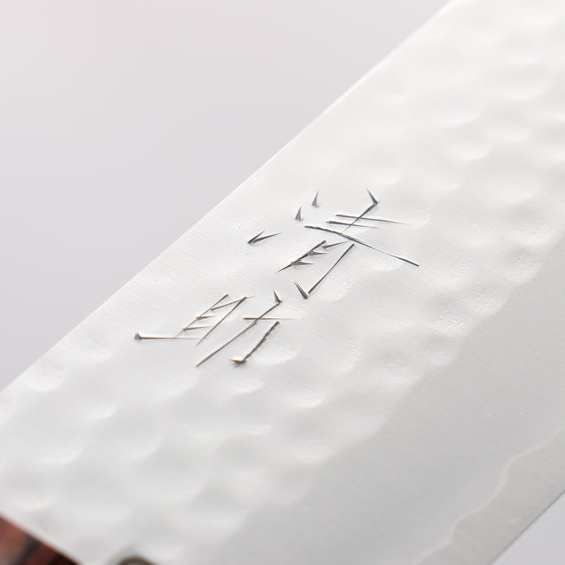 清助 VG1 鎚目 菜切 165mm 桃花心木 握把 - 清助刃物